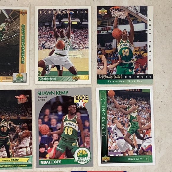 Shawn Kemp Basketball Cards Rookie 1990 NBA Hoops 279 Seattle SuperSonics 8 - Picture 6 of 13